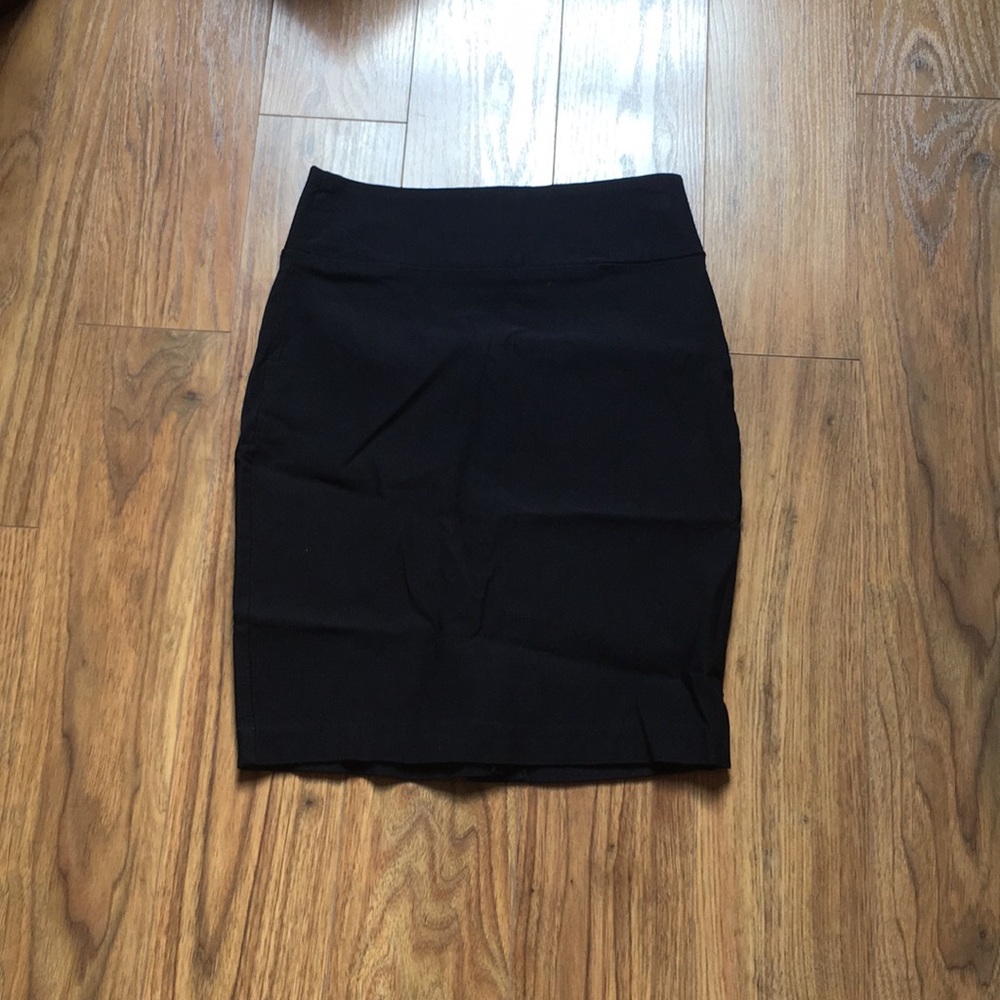 Black pencil skirt